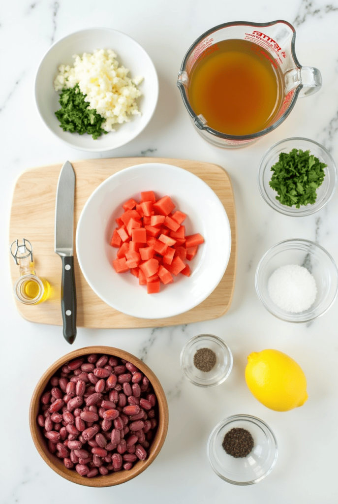 ingredients to makeCranberry Beans Recipe